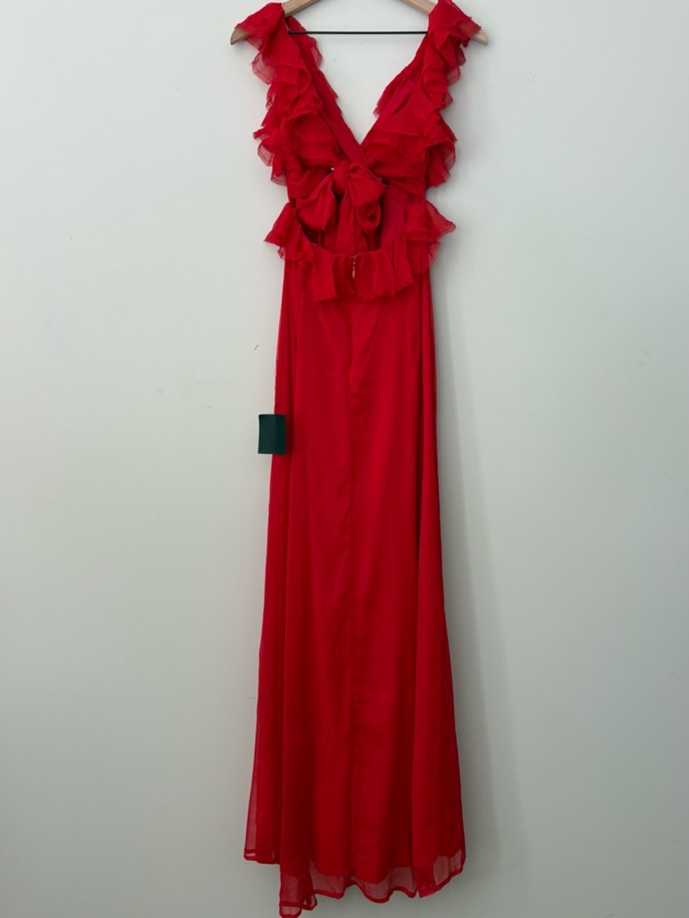 NWT Lulus Ruffle Detail Maxi Dress - Picture 5 of 8